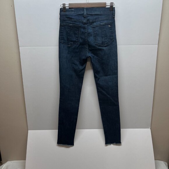 Rag‎ & Bone Jeans Women's 26 Blue High Rise Ankle Skinny Denim 26 - Picture 2 of 14